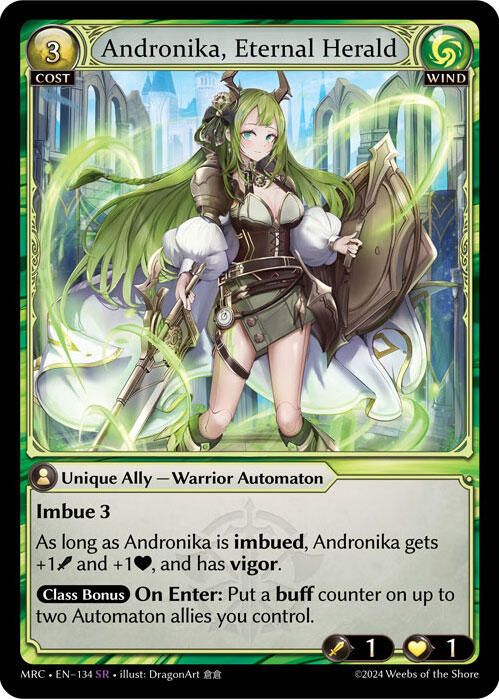 Andronika, Eternal Herald (134) [Mercurial Heart] Foil