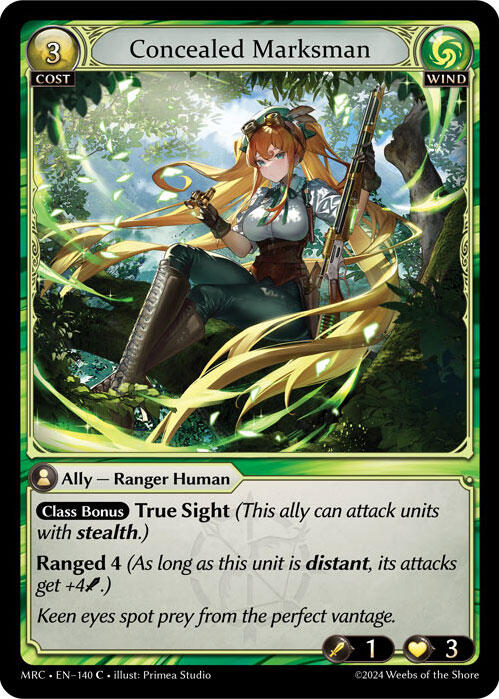 Concealed Marksman (140) [Mercurial Heart] Foil