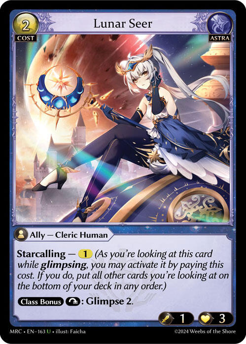 Lunar Seer (163) [Mercurial Heart] Foil