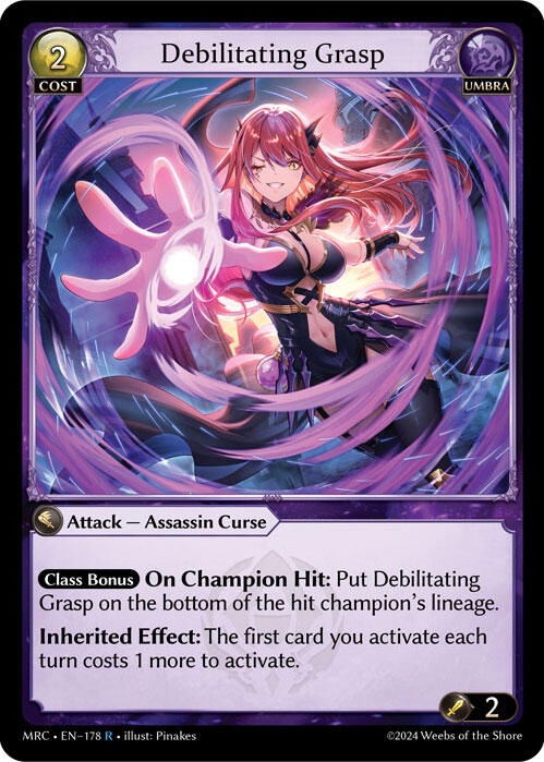 Debilitating Grasp (178) [Mercurial Heart] Foil