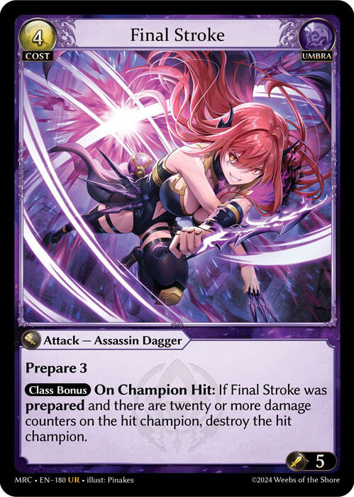 Final Stroke (180) [Mercurial Heart] Foil