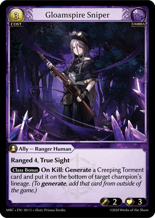 Gloamspire Sniper (181) [Mercurial Heart] Foil