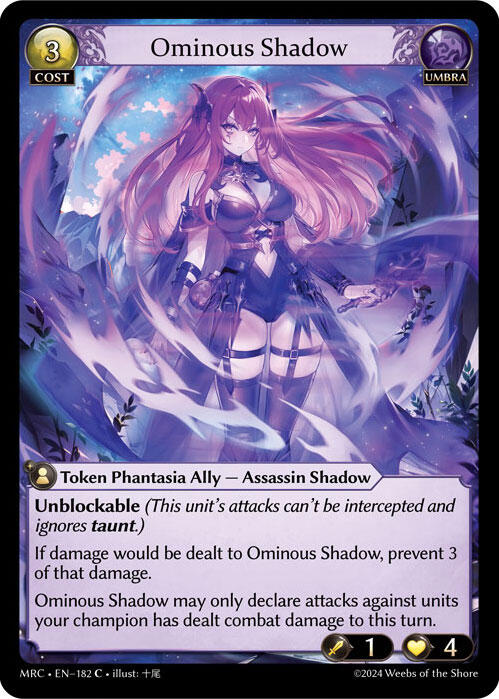 Ominous Shadow (182) [Mercurial Heart] Foil