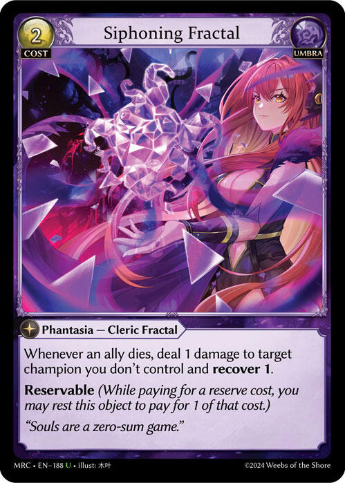 Siphoning Fractal (188) [Mercurial Heart] Foil
