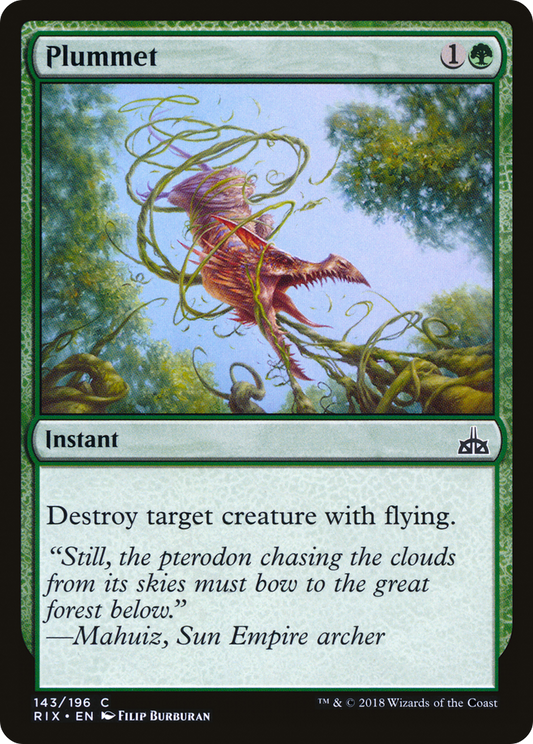 Plummet [Rivals of Ixalan] Foil