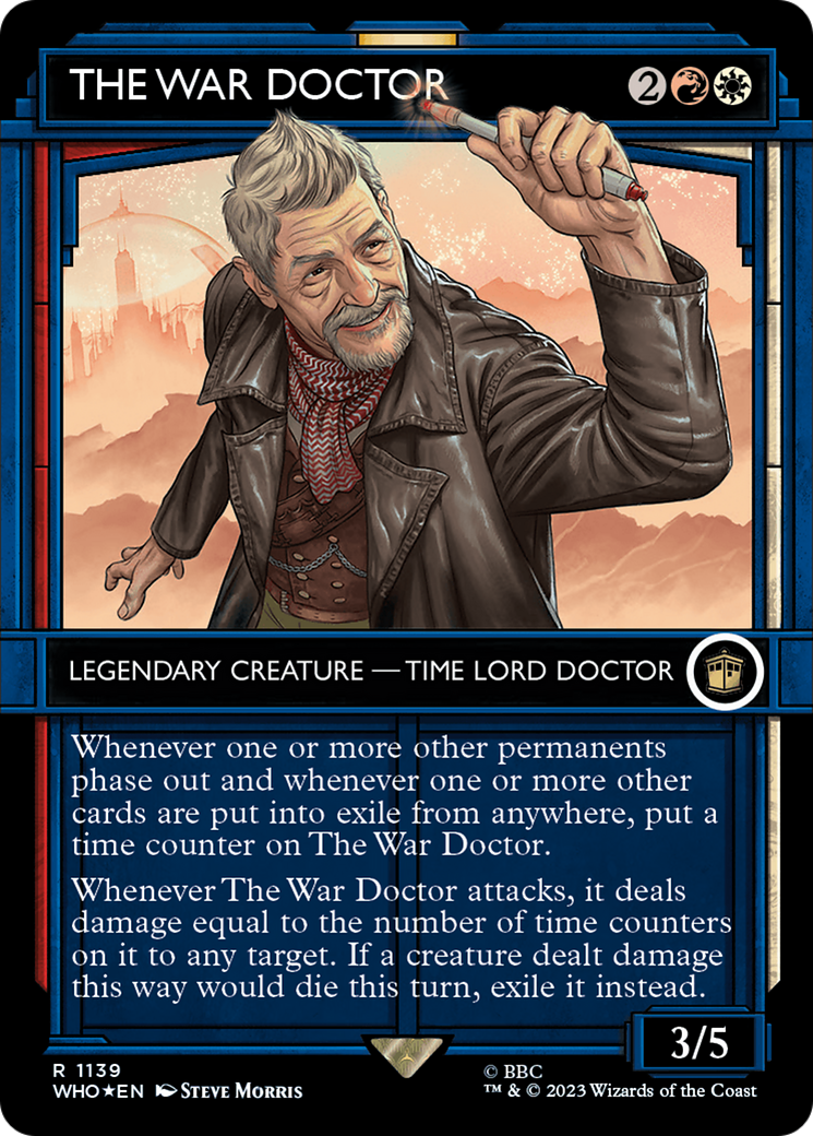 The War Doctor (Showcase) (Surge Foil) (Showcase) (1139) Foil - Doctor Who