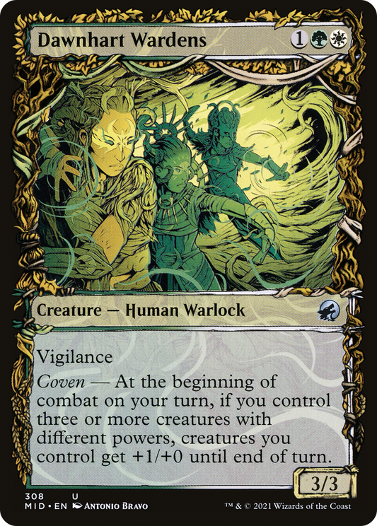 Dawnhart Wardens (Showcase Equinox) [Innistrad: Midnight Hunt] Foil