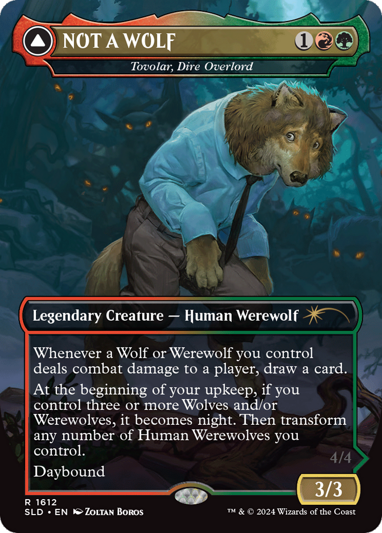 Tovolar, Dire Overlord // Tovolar, the Midnight Scourge(Borderless) (1612)