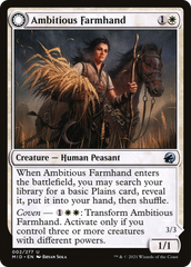 Ambitious Farmhand // Seasoned Cathar [Innistrad: Midnight Hunt] | Silver Goblin