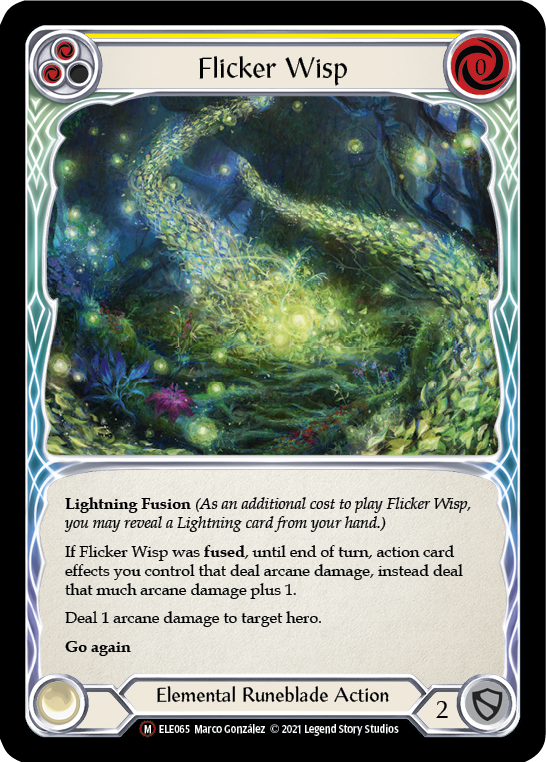 Flicker Wisp [U-ELE065] (Tales of Aria Unlimited)  Unlimited Rainbow Foil | Silver Goblin