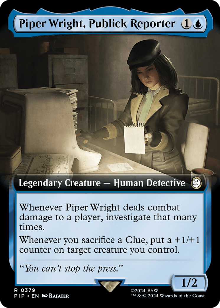 Piper Wright, Publick Reporter (Extended Art) (379) Foil - Fallout
