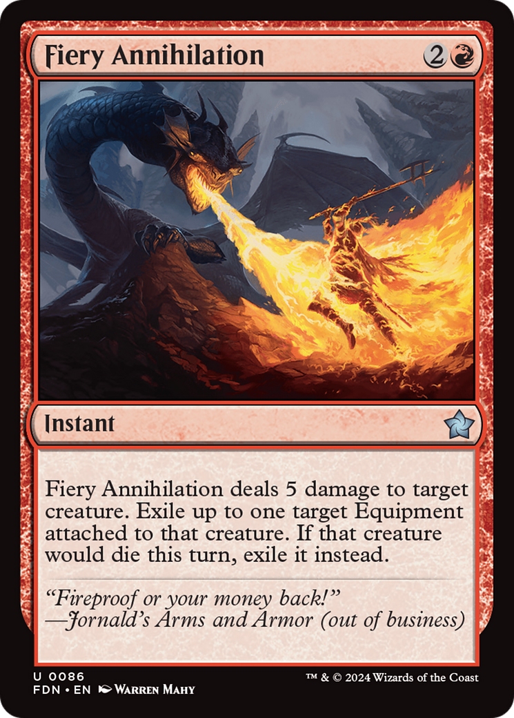 Fiery Annihilation [Foundations] | Silver Goblin