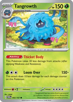 Tangrowth (002/167) [Scarlet & Violet: Twilight Masquerade] Reverse Holofoil