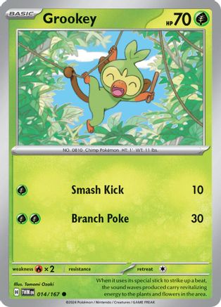 Grookey (014/167) [Scarlet & Violet: Twilight Masquerade] Reverse Holofoil