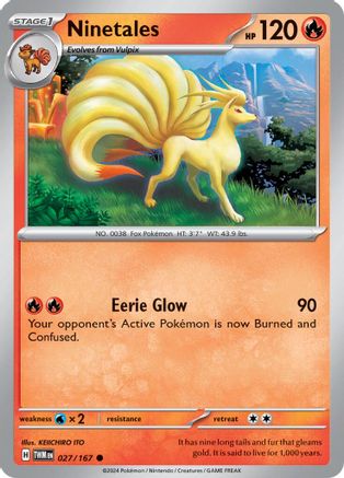 Ninetales (027/167) [Scarlet & Violet: Twilight Masquerade] Reverse Holofoil
