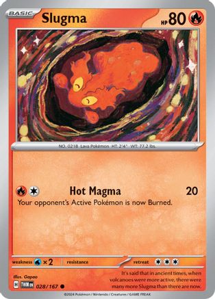Slugma (028/167) [Scarlet & Violet: Twilight Masquerade] Reverse Holofoil
