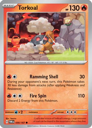 Torkoal (030/167) [Scarlet & Violet: Twilight Masquerade] Reverse Holofoil
