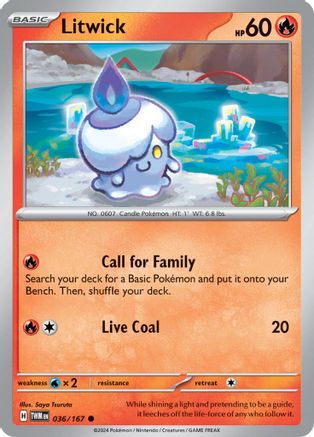 Litwick (036/167) [Scarlet & Violet: Twilight Masquerade] Reverse Holofoil