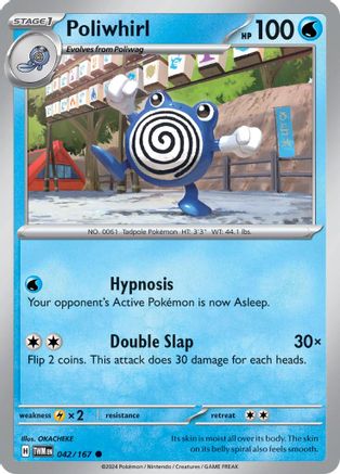 Poliwhirl (042/167) [Scarlet & Violet: Twilight Masquerade] Reverse Holofoil