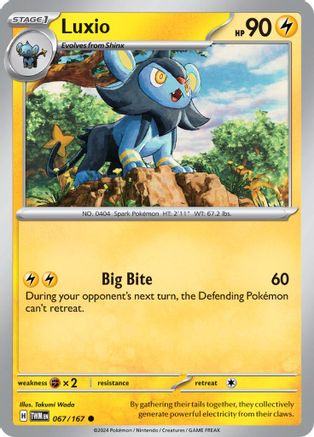 Luxio (067/167) [Scarlet & Violet: Twilight Masquerade] Reverse Holofoil