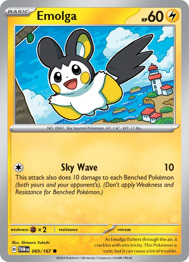 Emolga (069/167) [Scarlet & Violet: Twilight Masquerade] | Silver Goblin