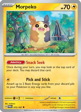 Morpeko (072/167) [Scarlet & Violet: Twilight Masquerade] Reverse Holofoil