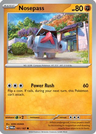 Nosepass (101/167) [Scarlet & Violet: Twilight Masquerade] Reverse Holofoil