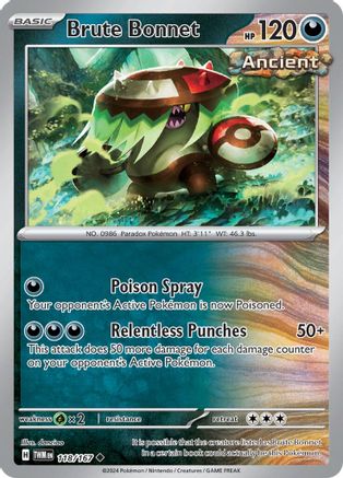 Brute Bonnet (118/167) [Scarlet & Violet: Twilight Masquerade] Reverse Holofoil