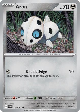 Aron (120/167) [Scarlet & Violet: Twilight Masquerade] Reverse Holofoil