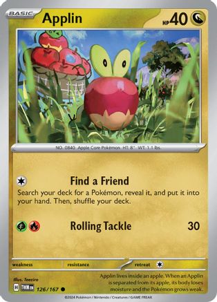 Applin (126/167) [Scarlet & Violet: Twilight Masquerade] Reverse Holofoil