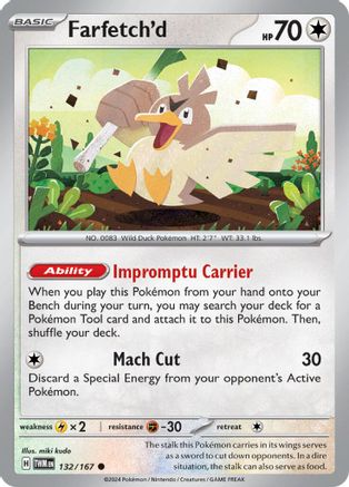 Farfetch'd (132/167) [Scarlet & Violet: Twilight Masquerade] Reverse Holofoil