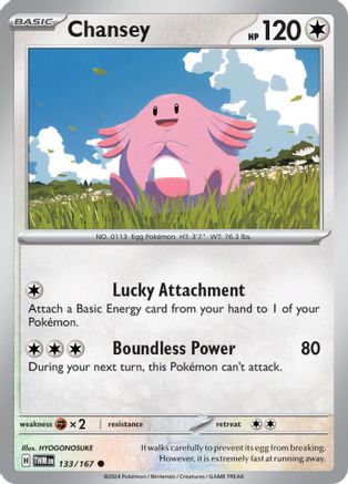 Chansey (133/167) [Scarlet & Violet: Twilight Masquerade] Reverse Holofoil