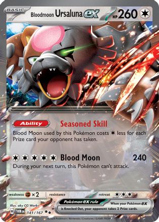 Bloodmoon Ursaluna ex - 141/167 (141) Holofoil - SV06 Twilight Masquerade