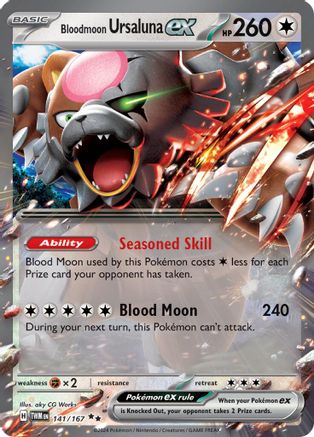 Bloodmoon Ursaluna ex (141/167) [Scarlet & Violet: Twilight Masquerade] | Silver Goblin