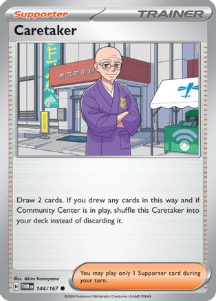 Caretaker (144/167) [Scarlet & Violet: Twilight Masquerade] Reverse Holofoil