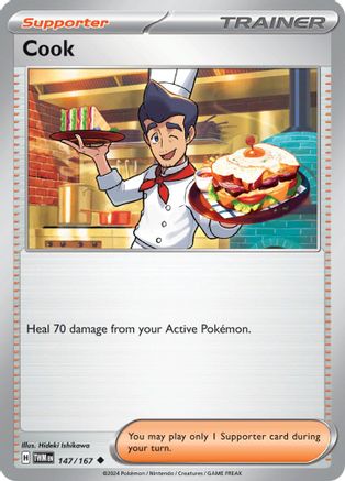 Cook (147/167) [Scarlet & Violet: Twilight Masquerade] Reverse Holofoil