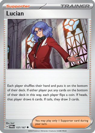 Lucian (157/167) [Scarlet & Violet: Twilight Masquerade] Reverse Holofoil