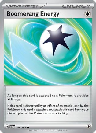 Boomerang Energy (166/167) [Scarlet & Violet: Twilight Masquerade] Reverse Holofoil