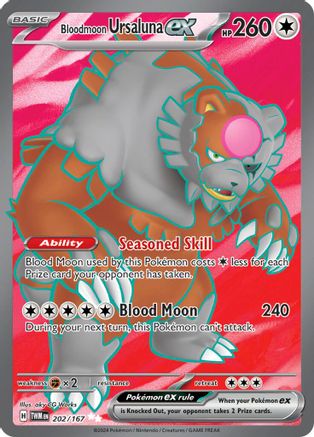 Bloodmoon Ursaluna ex - 202/167 (202) Holofoil - SV06 Twilight Masquerade
