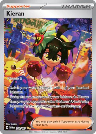 Kieran - 218/167 (218) Holofoil - SV06 Twilight Masquerade