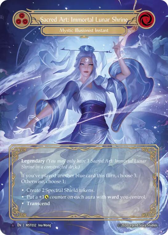 Sacred Art: Immortal Lunar Shrine // Inner Chi (Marvel) [MST032] (Part the Mistveil)  Cold Foil | Silver Goblin