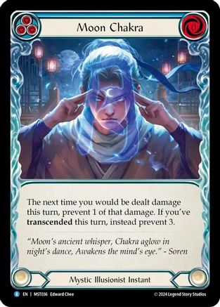 Moon Chakra (Blue) Rainbow Foil (MST036) - Part the Mistveil