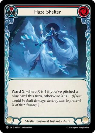 Haze Shelter (Red) (MST037) Rainbow Foil - Part the Mistveil