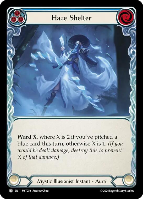 Haze Shelter (Blue) [MST039] (Part the Mistveil) | Silver Goblin