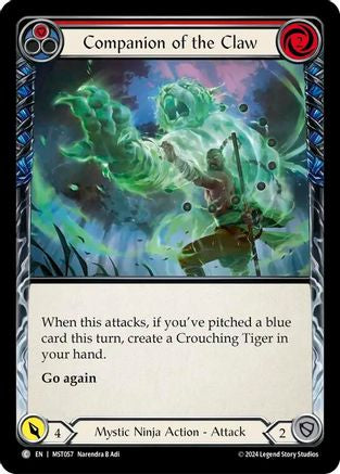 Companion of the Claw (Red) (MST057) Rainbow Foil - Part the Mistveil