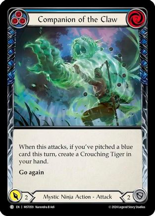 Companion of the Claw (Blue)  (MST059) - Part the Mistveil