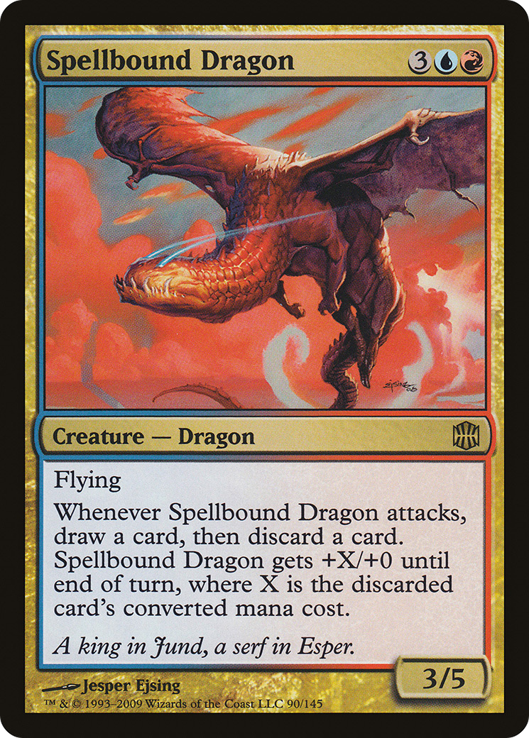 Spellbound Dragon (090) Foil - Alara Reborn