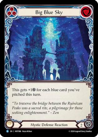 Big Blue Sky Rainbow Foil (MST086) - Part the Mistveil