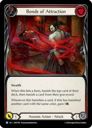 Bonds of Attraction (Red) Rainbow Foil (MST109) - Part the Mistveil | Silver Goblin