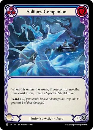 Solitary Companion (Blue) (MST151) Rainbow Foil - Part the Mistveil